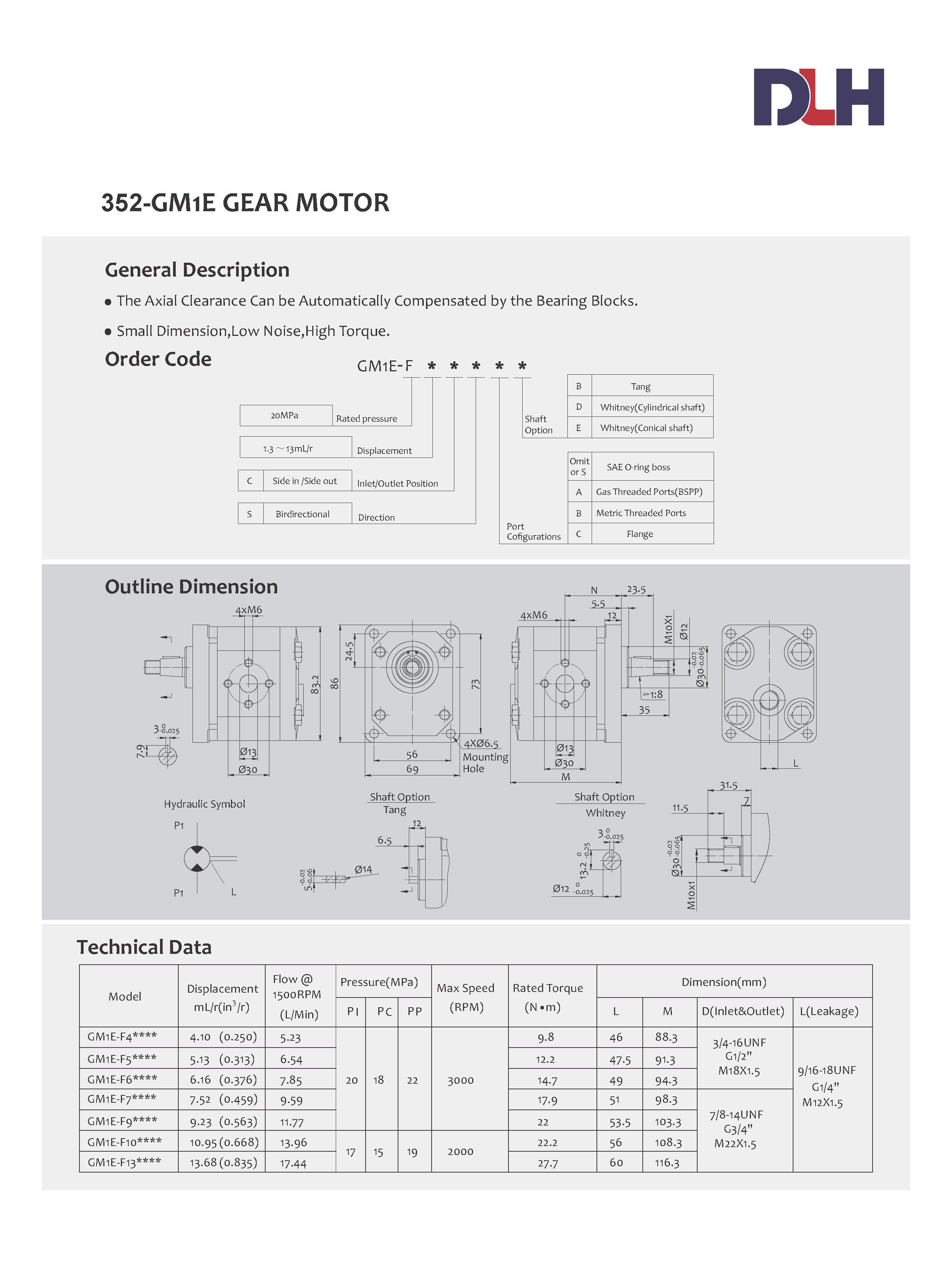 GM1E Gear Motors