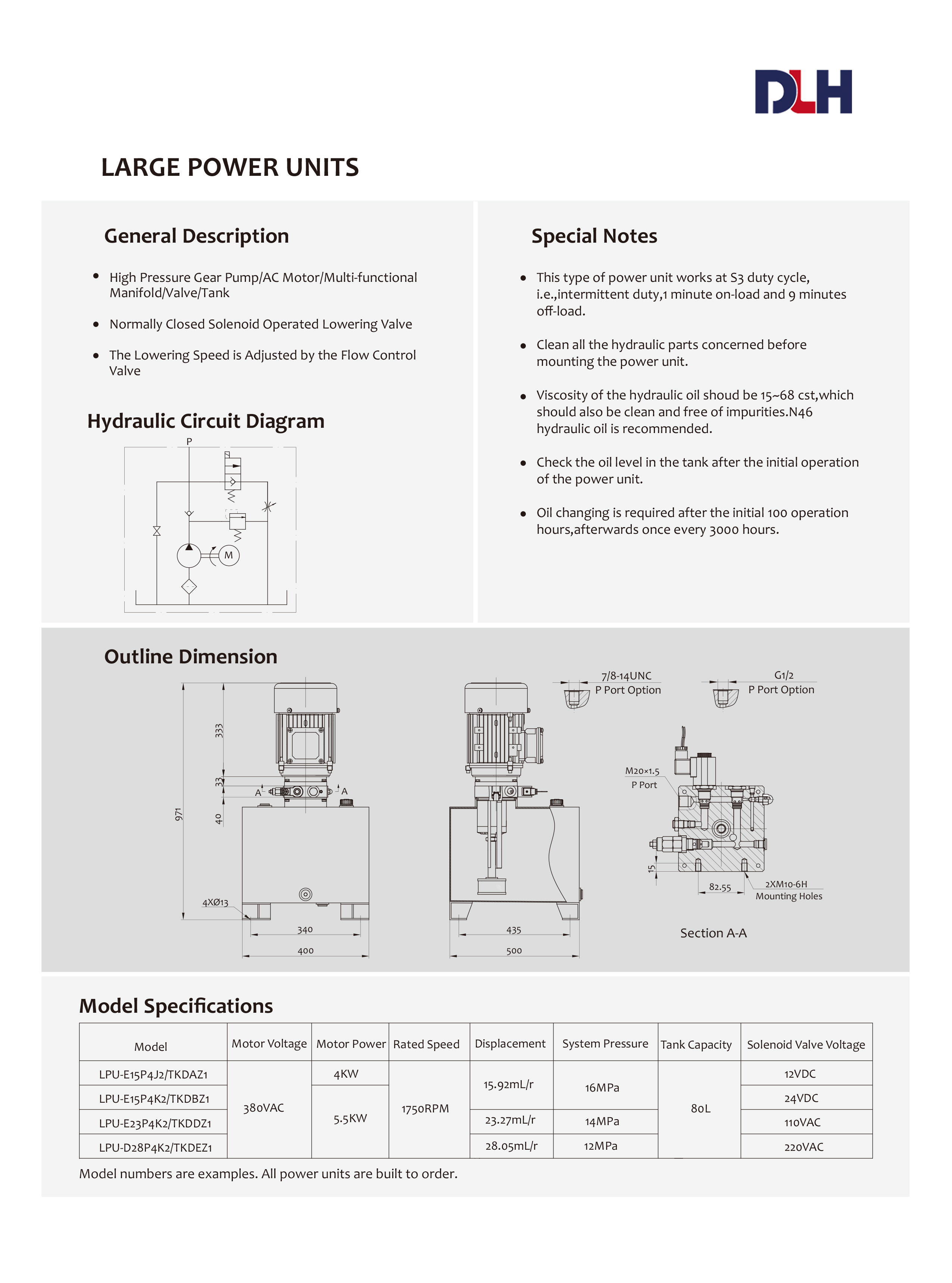 Large Power Units