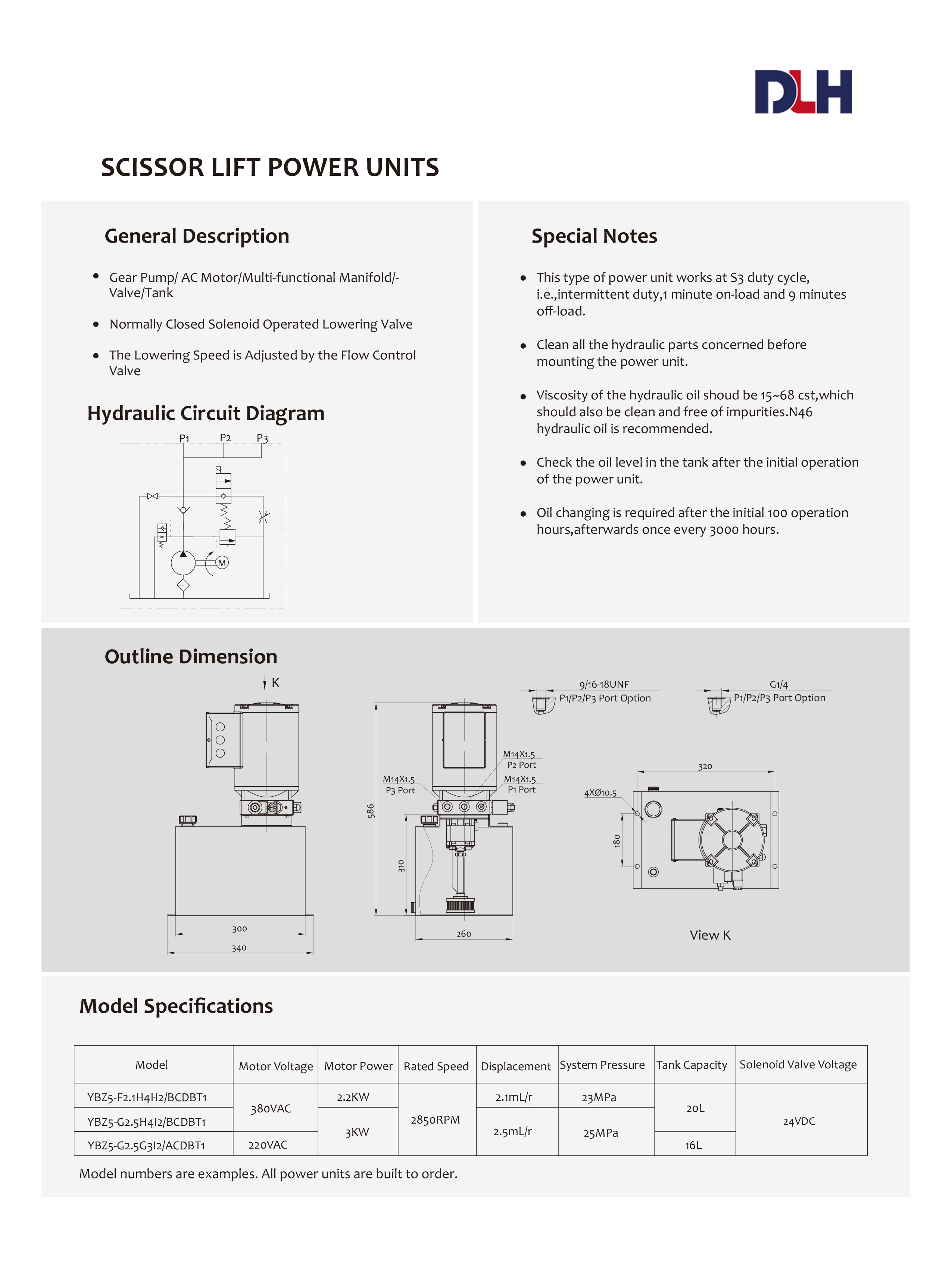 Scissor Lift Power Units