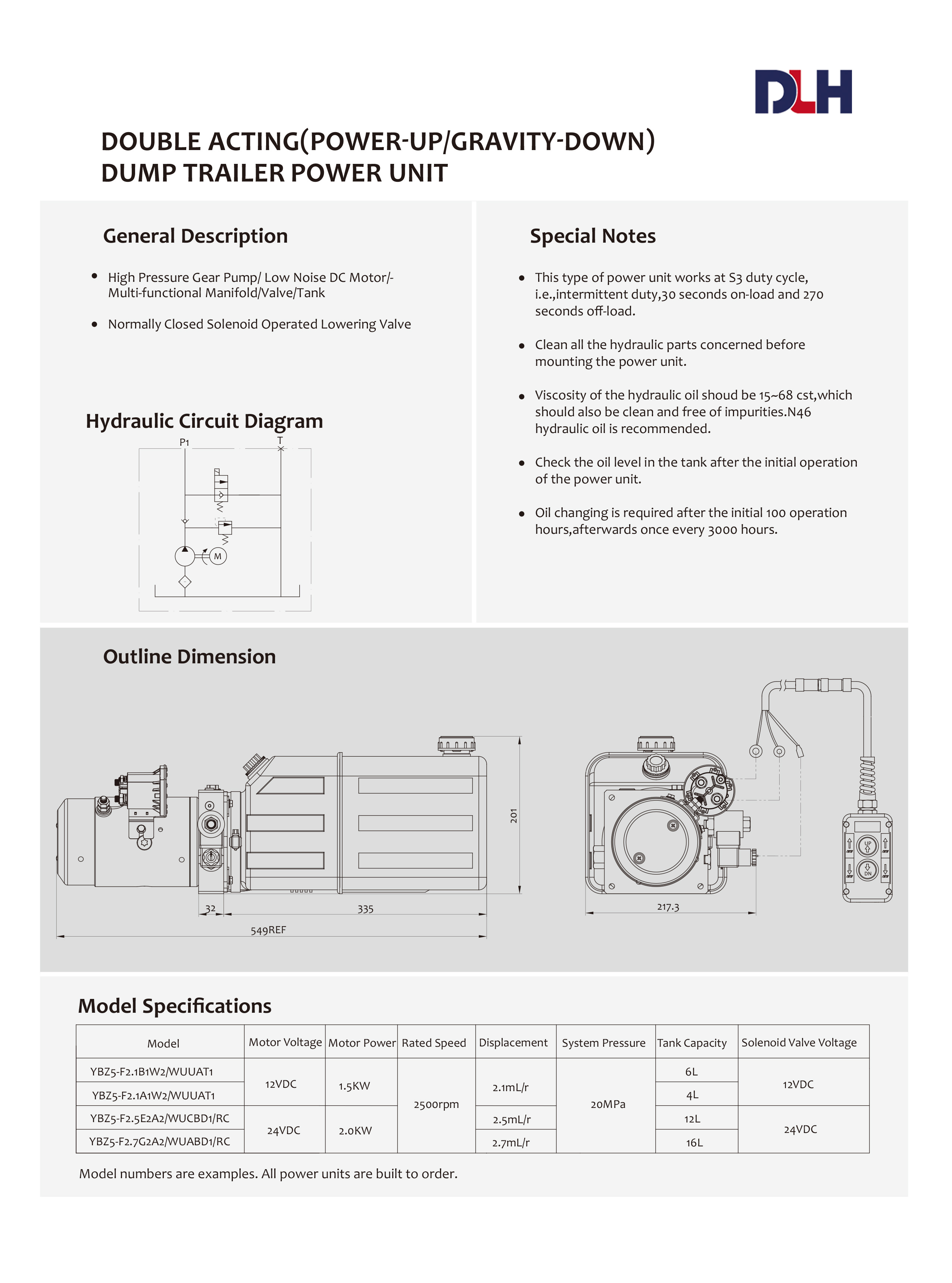 Single Acting Power Units