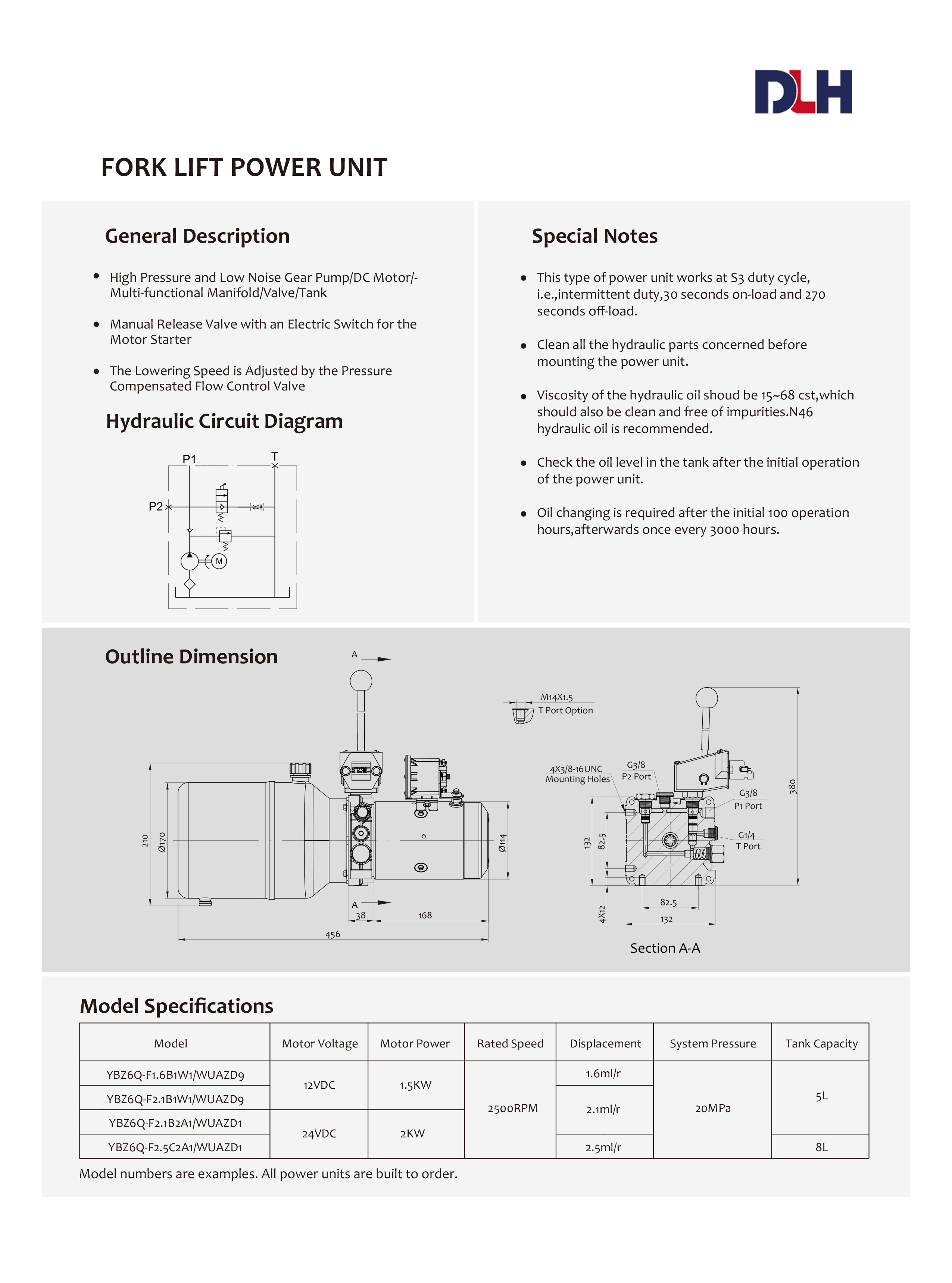 Fork Lift Power Unit