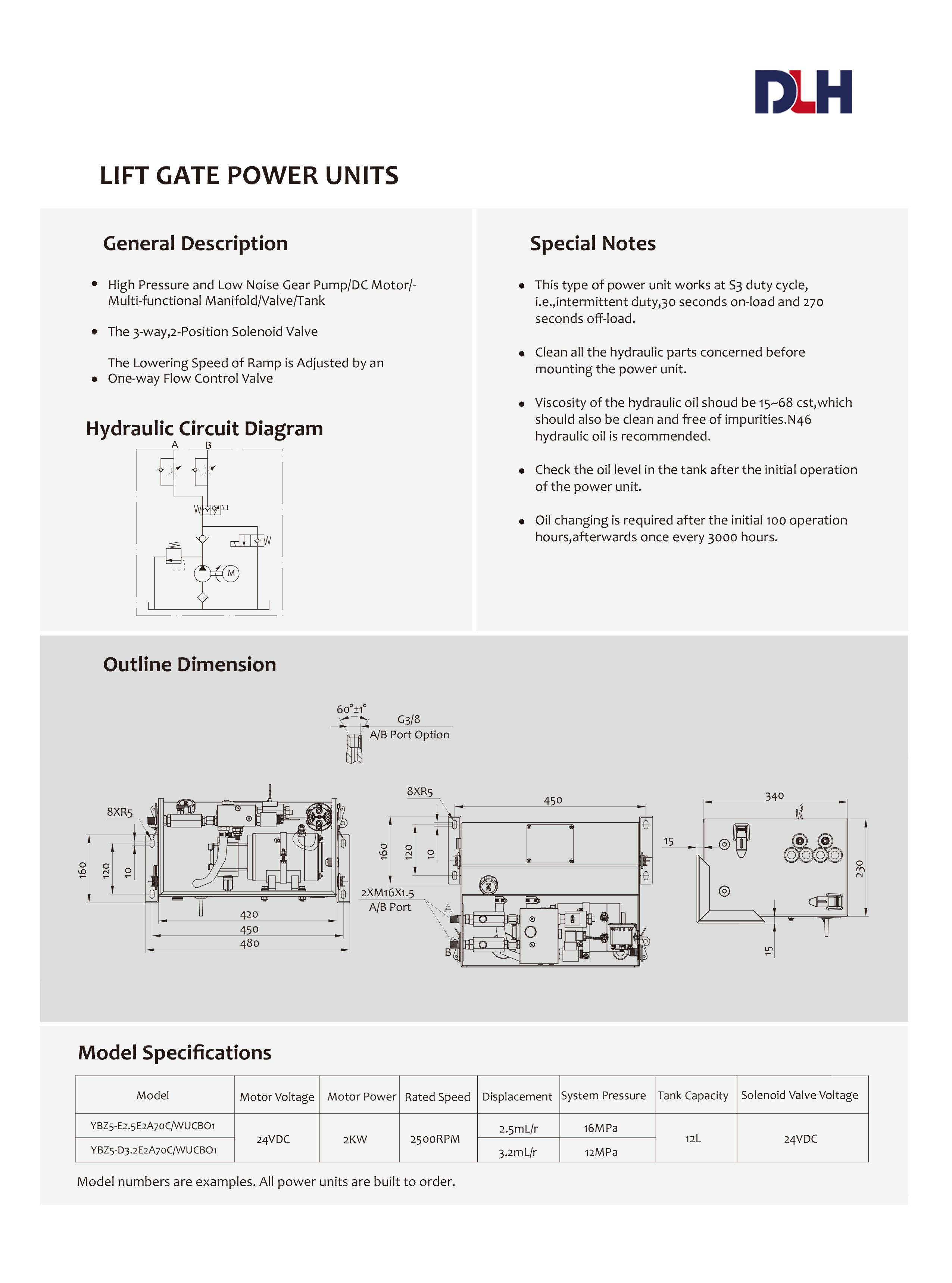 Lift Gate Power Units