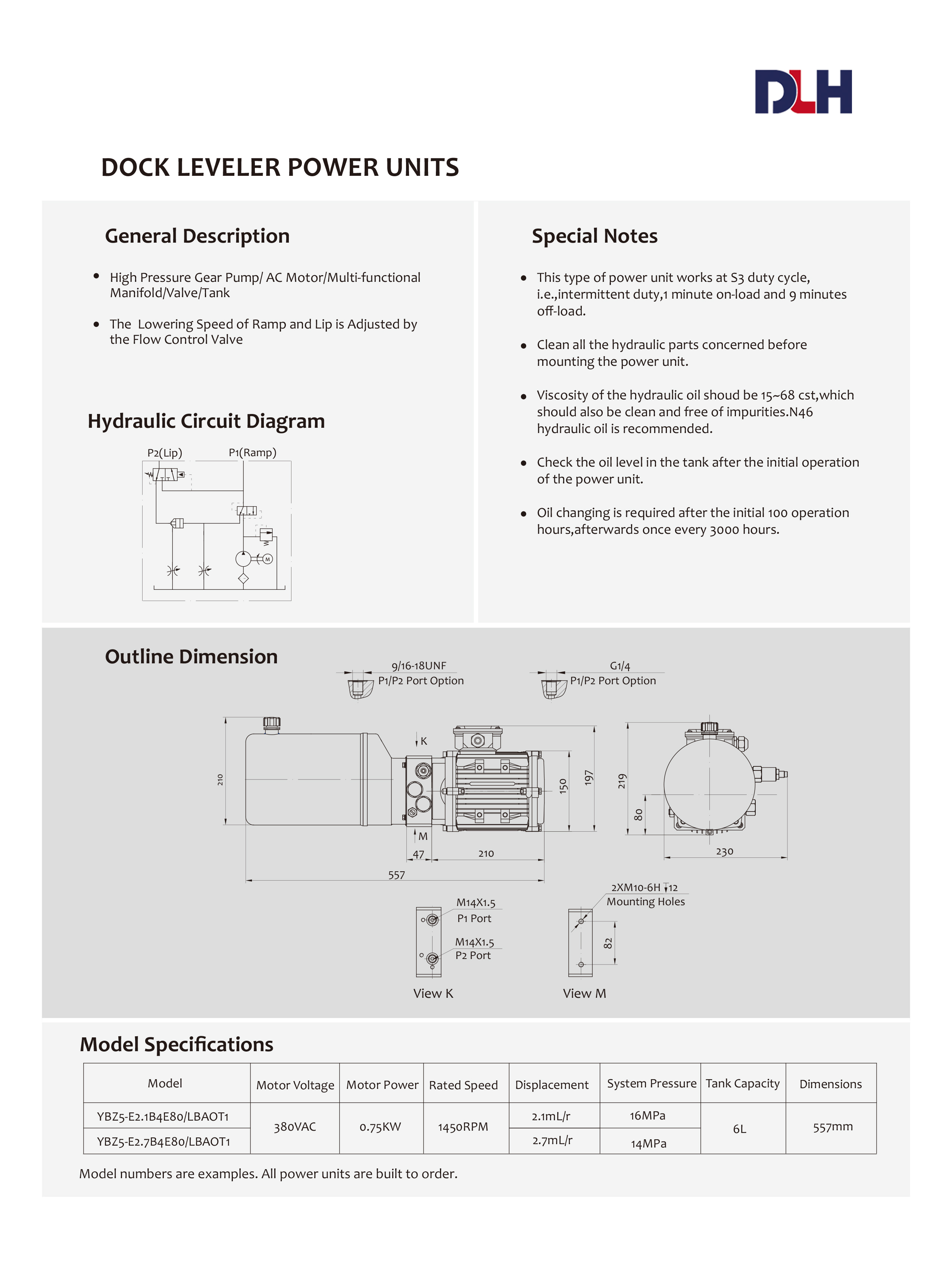 Dock Leveler Power Units